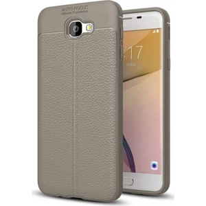 Samsung Galaxy J7 Prime Deri Görünümlü Lux Niss Silikon Kılıf