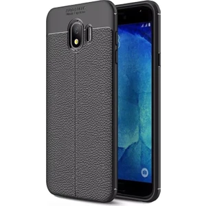 Samsung Galaxy Grand Prime Pro ( J250F) Deri Görünümlü Lux Niss Silikon Kılıf