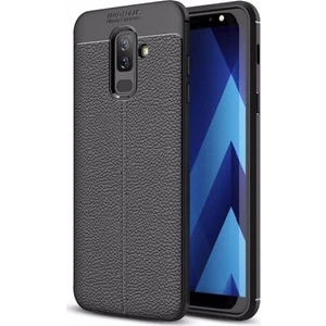Samsung Galaxy A6+ Plus Deri Görünümlü Lux Niss Silikon Kılıf