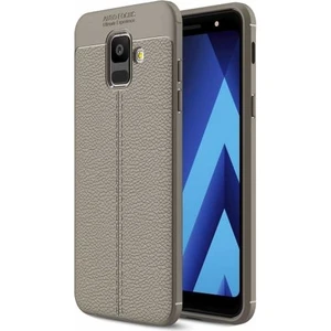 Samsung Galaxy A6 2018 Deri Görünümlü Lux Niss Silikon Kılıf