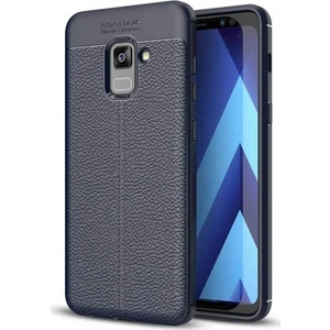 Samsung Galaxy A8 2018 Deri Görünümlü Lux Niss Silikon Kılıf
