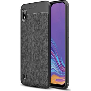 Samsung Galaxy A10 Deri Görünümlü Lux Niss Silikon Kılıf