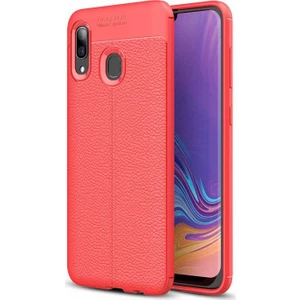 Samsung Galaxy A30 Deri Görünümlü Lux Niss Silikon Kılıf