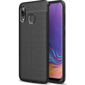 Samsung Galaxy A30 Deri Görünümlü Lux Niss Silikon Kılıf