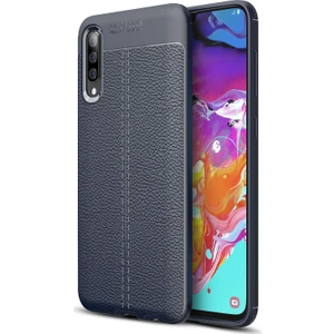 Samsung Galaxy A70 Deri Görünümlü Lux Niss Silikon Kılıf