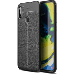Samsung Galaxy A11 Deri Görünümlü Lux Niss Silikon Kılıf