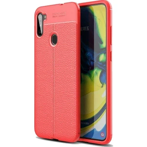 Samsung Galaxy M11 Deri Görünümlü Lux Niss Silikon Kılıf