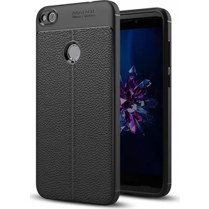 Huawei P9 Lite Mini Deri Görünümlü Lux Niss Silikon Kılıf