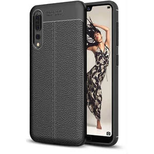 Huawei P20 Pro Deri Görünümlü Lux Niss Silikon Kılıf