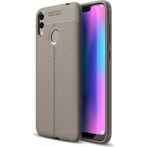 Huawei Honor 8c Deri Görünümlü Lux Niss Silikon Kılıf
