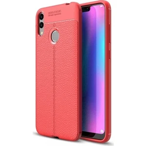 Huawei Honor 8c Deri Görünümlü Lux Niss Silikon Kılıf