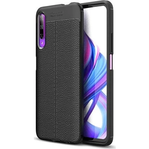 Huawei P Smart Pro Deri Görünümlü Lux Niss Silikon Kılıf