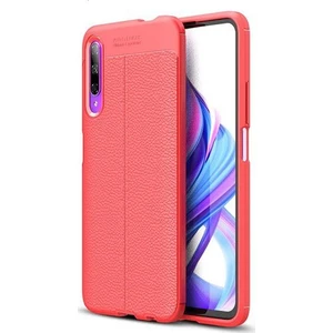 Huawei P Smart Pro Deri Görünümlü Lux Niss Silikon Kılıf
