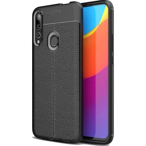 Huawei P Smart Z Deri Görünümlü Lux Niss Silikon Kılıf