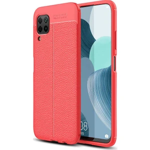 Huawei P40 Lite Deri Görünümlü Lux Niss Silikon Kılıf