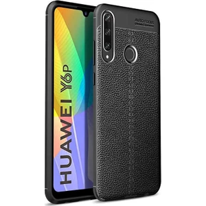 Huawei Y6P Deri Görünümlü Lux Niss Silikon Kılıf