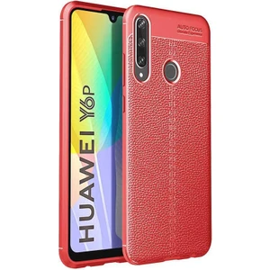 Huawei Y6P Deri Görünümlü Lux Niss Silikon Kılıf