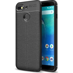 General Mobile Gm8 Go Deri Görünümlü Lux Niss Silikon Kılıf