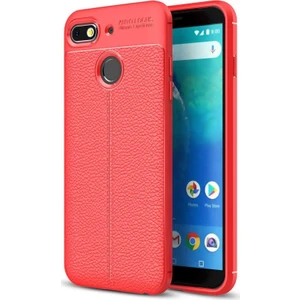 General Mobile Gm8 Go Deri Görünümlü Lux Niss Silikon Kılıf