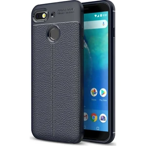 General Mobile Gm8 Go Deri Görünümlü Lux Niss Silikon Kılıf