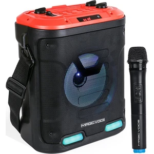 Magıcvoıce MV-6005 Vhf El MİK-USB/SD/BT30 Watt Işıklı Taşınabilir Şarjlı  Seyyar Anfi