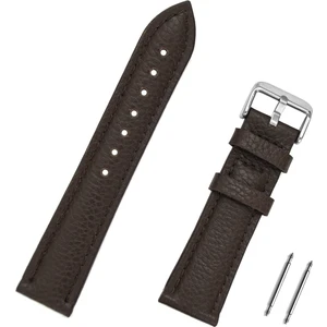 22mm Koyu Kahverengi Floter Deri Saat Kordonu