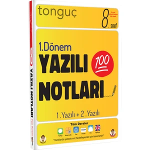 Tonguç Akademi 8. Sınıf Yazılı Notları 1. Dönem 1 Ve 2. Yazılı