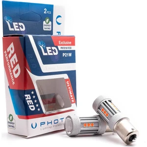 P21W Tek Duy LED  Kırmızı Exclusive Serisi PH7219 R Ex