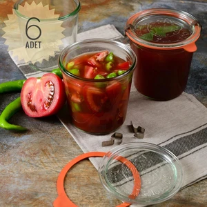 580 ml Cam Saklama Kavanoz Seti 6 Adet