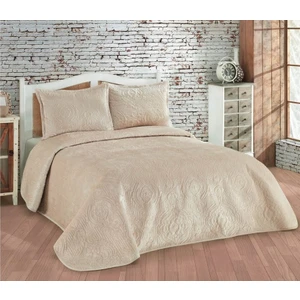 Yatak Örtüsü Seti Çift Kişilik 230x250 Olivia Mocha