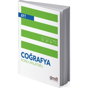 Simya Yayınları  Coğrafya AYT Konu Anlatımlı Kitabı