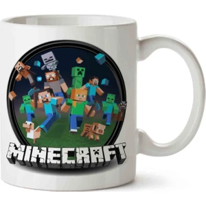 Art Hediye Minecraft Transparent Baskılı Kupa Bardak