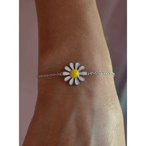 Adal Silver Kadın Papatya Gümüş Bileklik