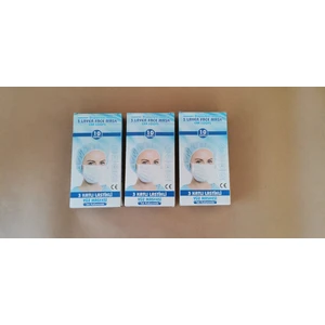 3 Katlı Maske 30'lu 3 Kutu Burun Telli