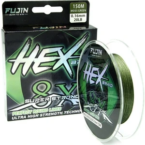 Hex Braid 8x 150MT 0,16 mm-0,20 mm Moss Green Pe Ip Misina