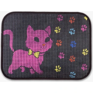 Elekli Desenli Kedi Tuvalet Önü Paspası 60 x 45 cm