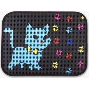 Elekli Desenli Kedi Tuvalet Önü Paspası 60 x 45 cm