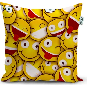 Home  Emoji Desen 3D Baskılı Dekoratif Kırlent Kılıfı