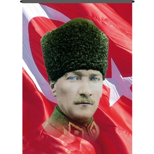 Bayrak Atatürk Posteri 100 x 150 cm