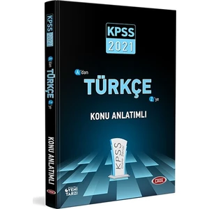 Data Yayınları 2021 KPSS Türkçe Konu Anlatımlı