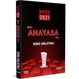 Data Yayınları 2021 KPSS Anayasa Konu Anlatımlı