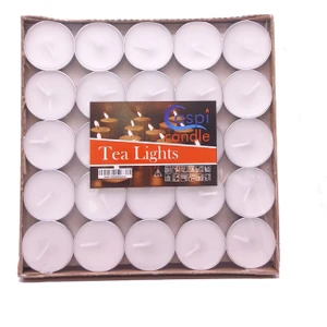 Toptan Hediyeci Tealigt Mum 50 Li Beyaz