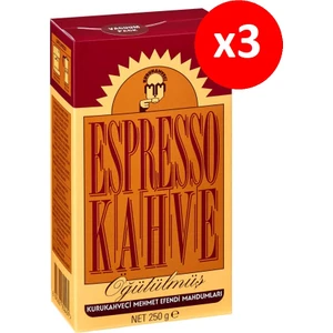 Kurukahveci Mehmet Efendi  Espresso 250 gr  3'lü Set