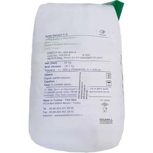 Saf Karbonat Içilebilir Sodyum Bikarbonat Besin Türü Toz Soda 25 kg