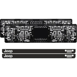 Jeep Takmatik Pleksi Plakalık (2 Adet)