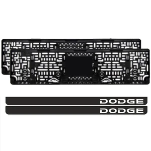 Dodge Takmatik Pleksi Plakalık (2 Adet)
