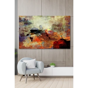 90 x 130 cm Soyut Çalışma Kanvas Duvar Tablo