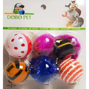 Dobo Pet   6'lı Kedi Set Top Oyuncak Set