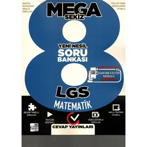Cevap Yayınları Mega 8.Sınıf Lgs Matematik Yeni Nesil Soru Bankası