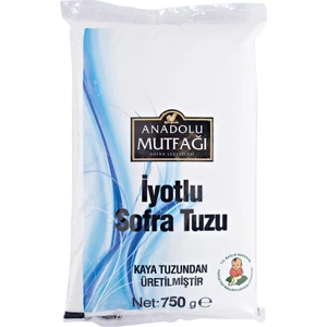 Anadolu Mutfağı İyotlu Sofra Tuz 750 gr